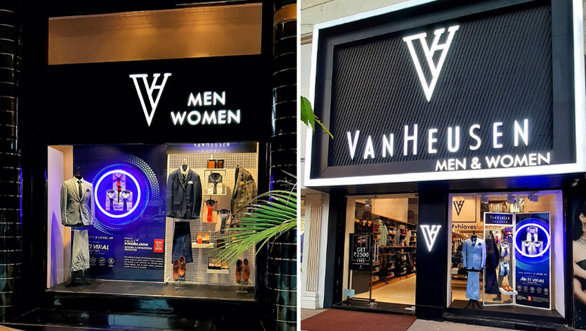 Van Heusen Store by Van Heusen, New Delhi India fashion  Retail store  design, Retail design, Retail design blog